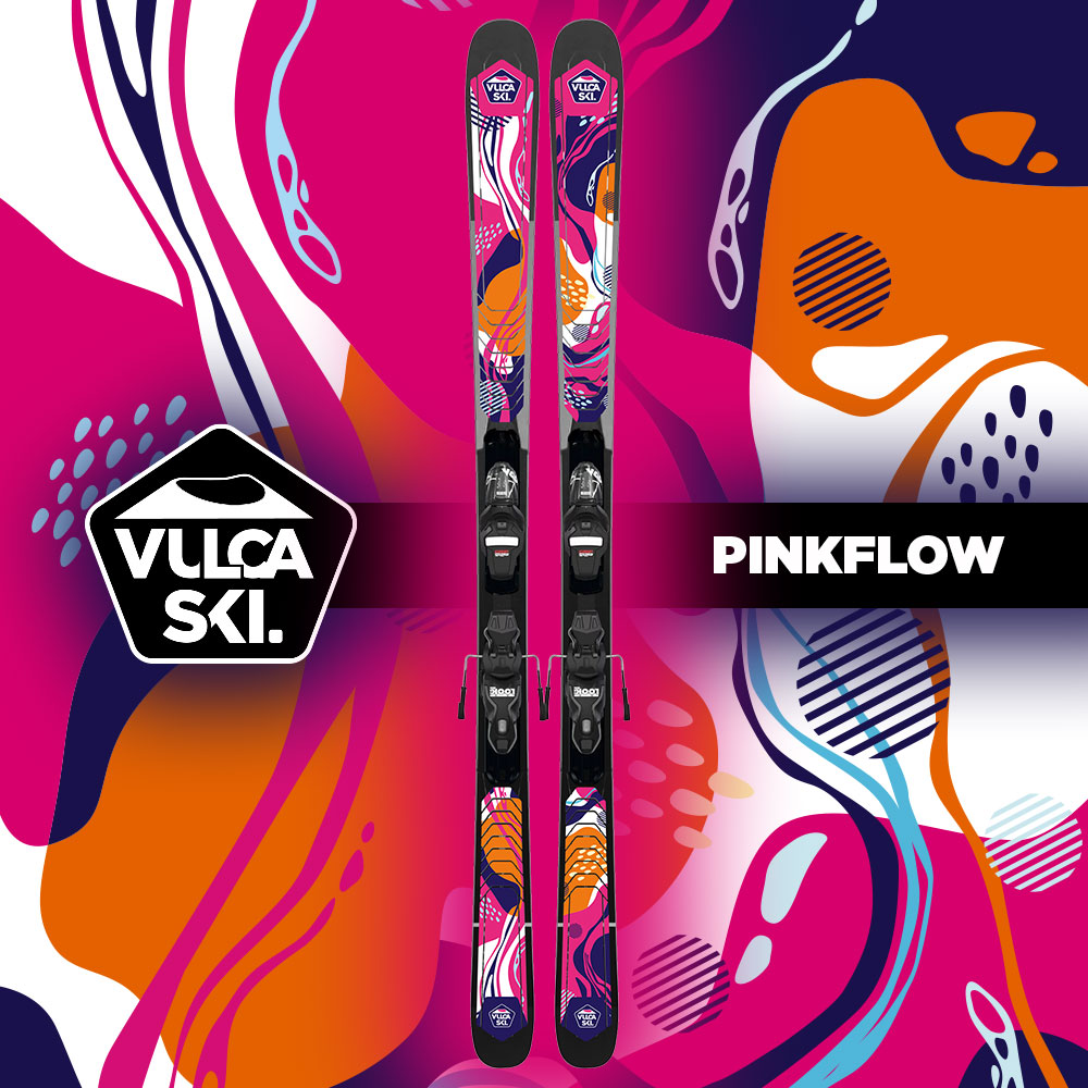 Kit Déco Ski VULCASKI ARTSPEED PinkFlow 2023